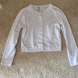 Speechless kids white cardigan, Size L(12/14)